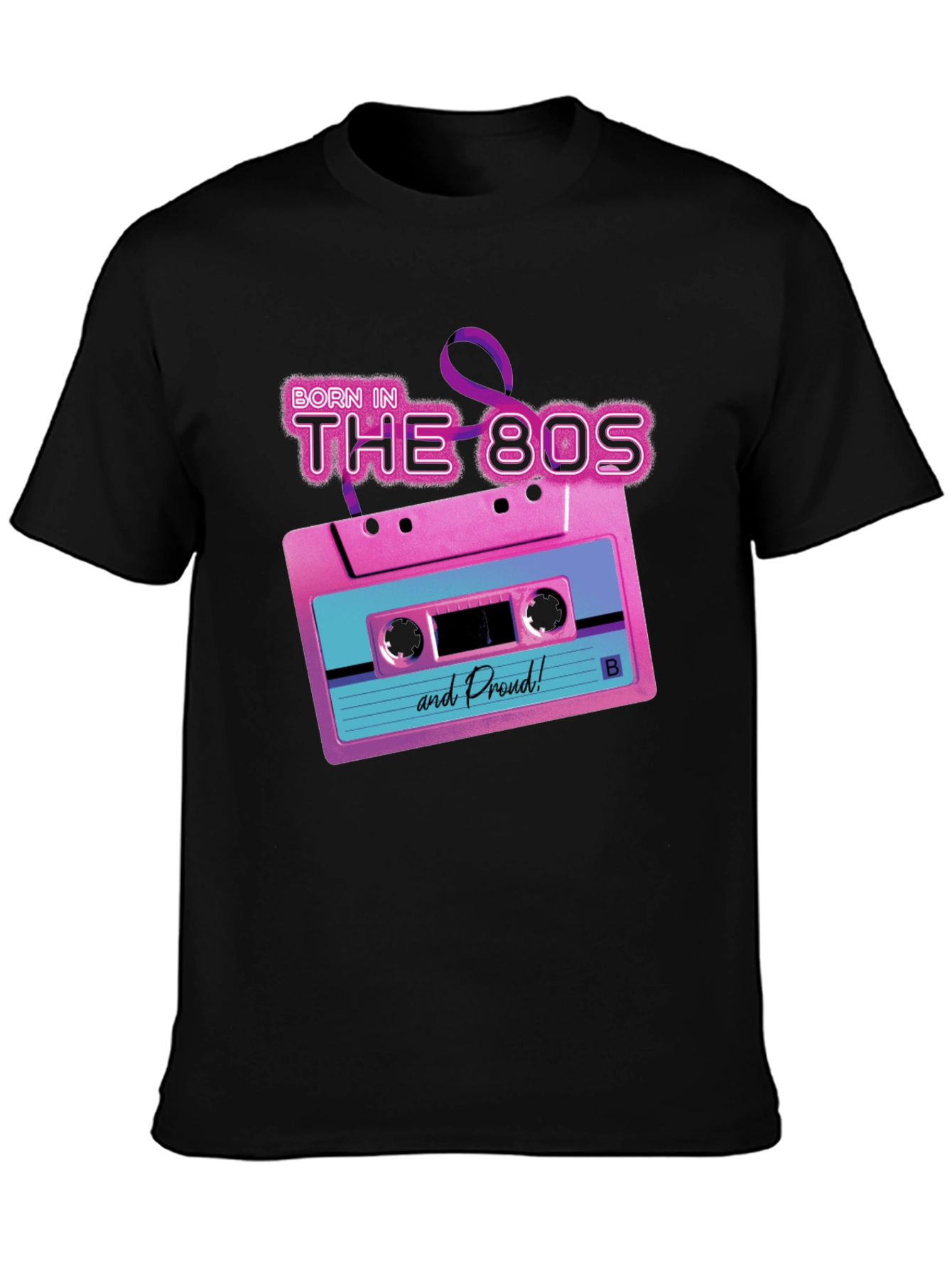 Born in the 80s Cassette Tape Graphic T-Shirt