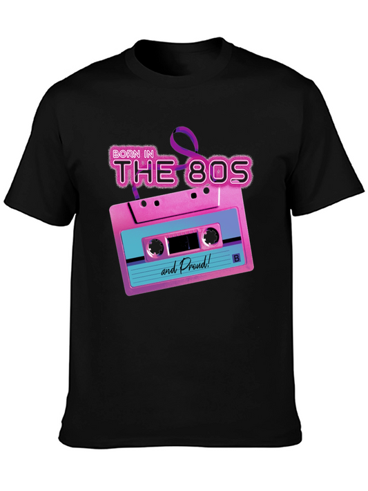 Born in the 80s Cassette Tape Graphic T-Shirt