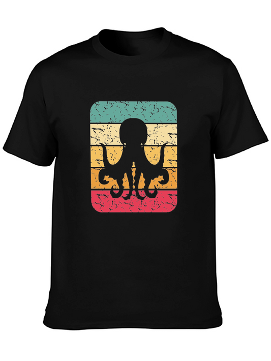 Retro Octopus Graphic T-Shirt