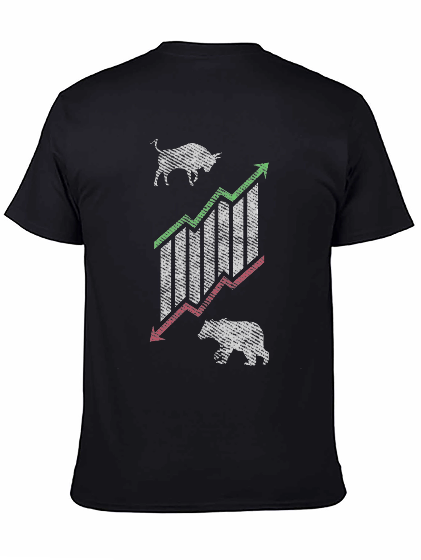 Bull & Bear Stock Market Graphic Tee
