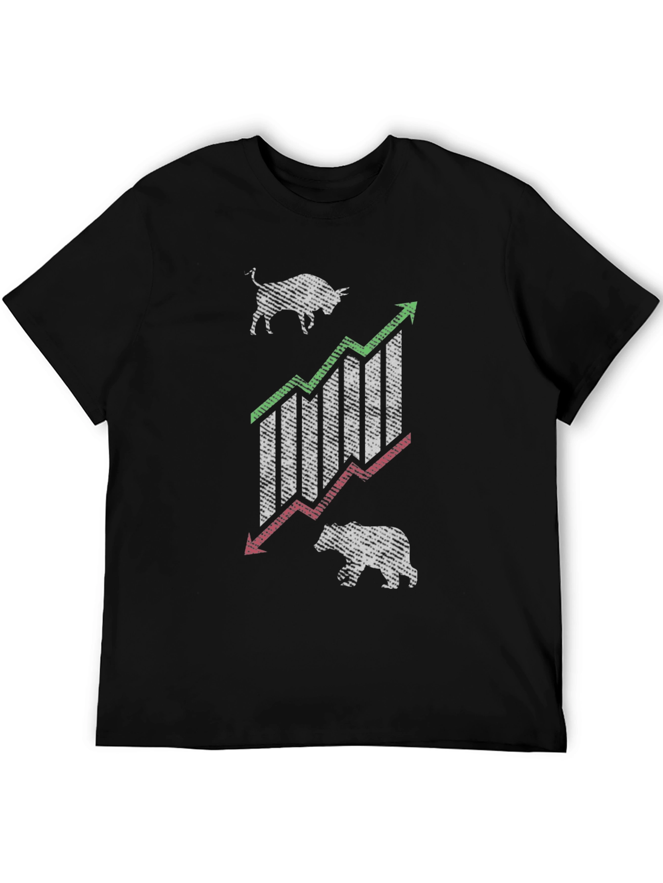 Bull & Bear Stock Market Graphic Tee