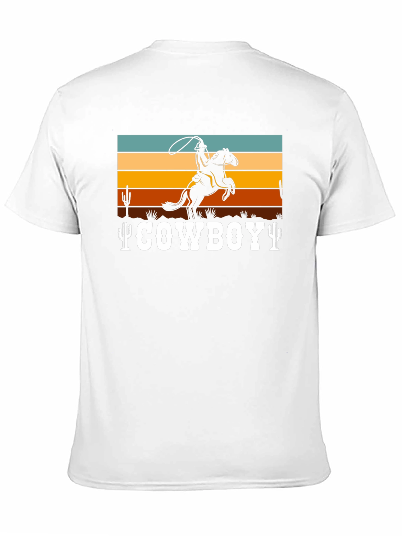 Cowboy Graphic Tee - Retro Western Design