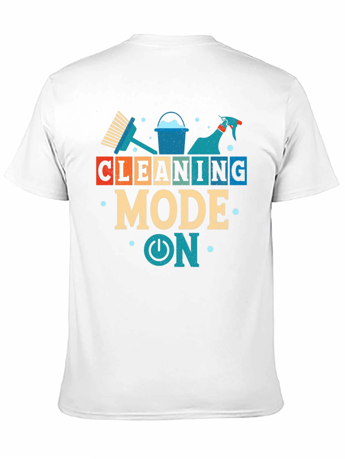 Cleaning Mode On Graphic T-Shirt