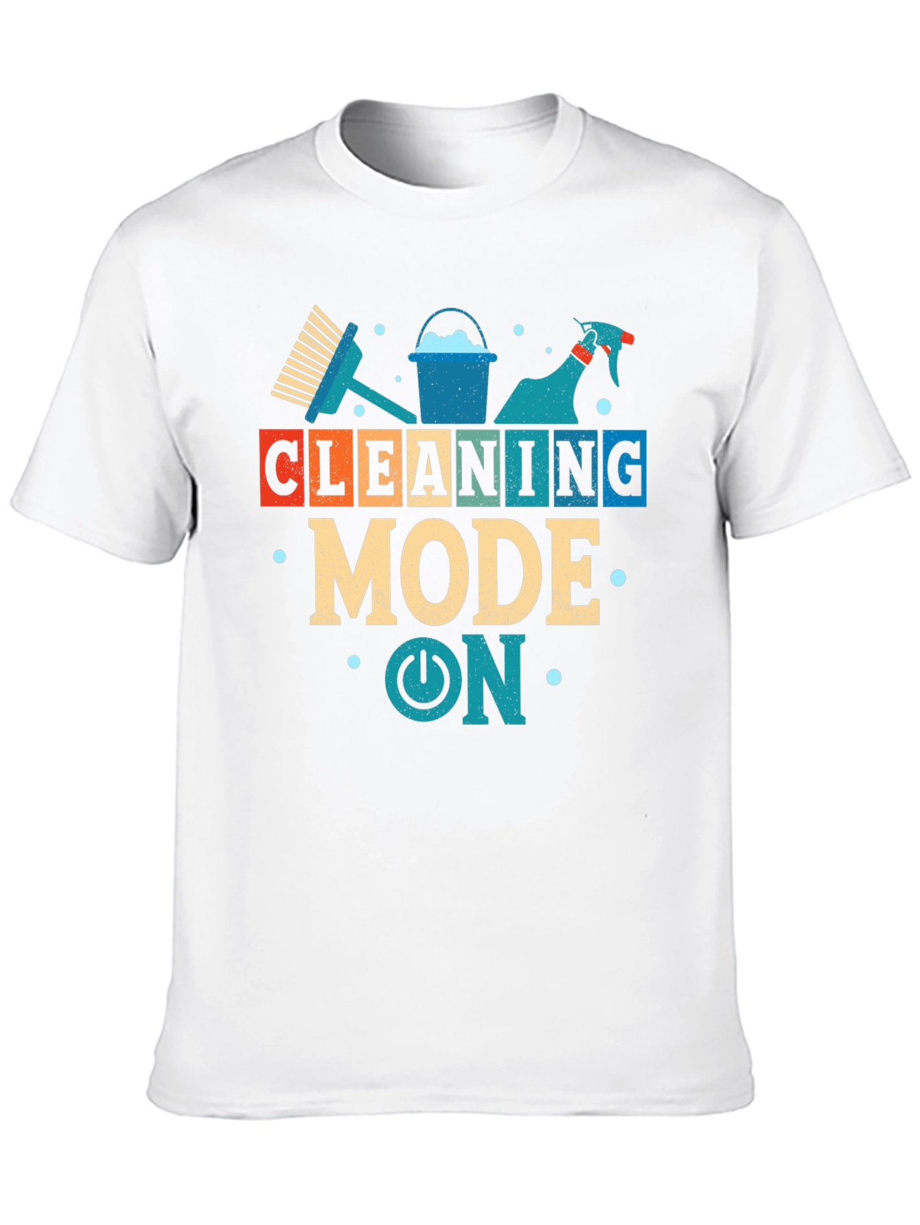 Cleaning Mode On Graphic T-Shirt