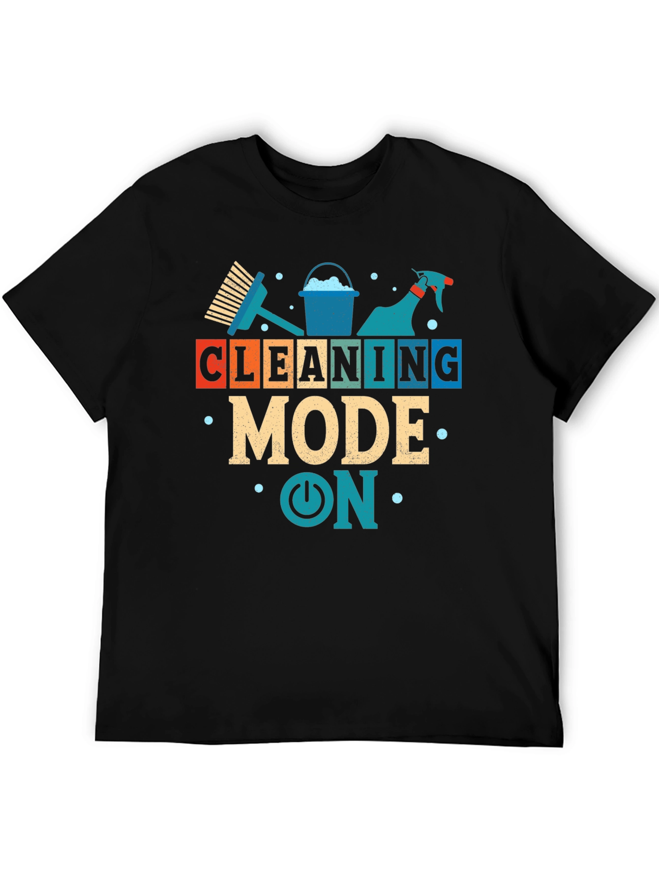 Cleaning Mode On Graphic T-Shirt