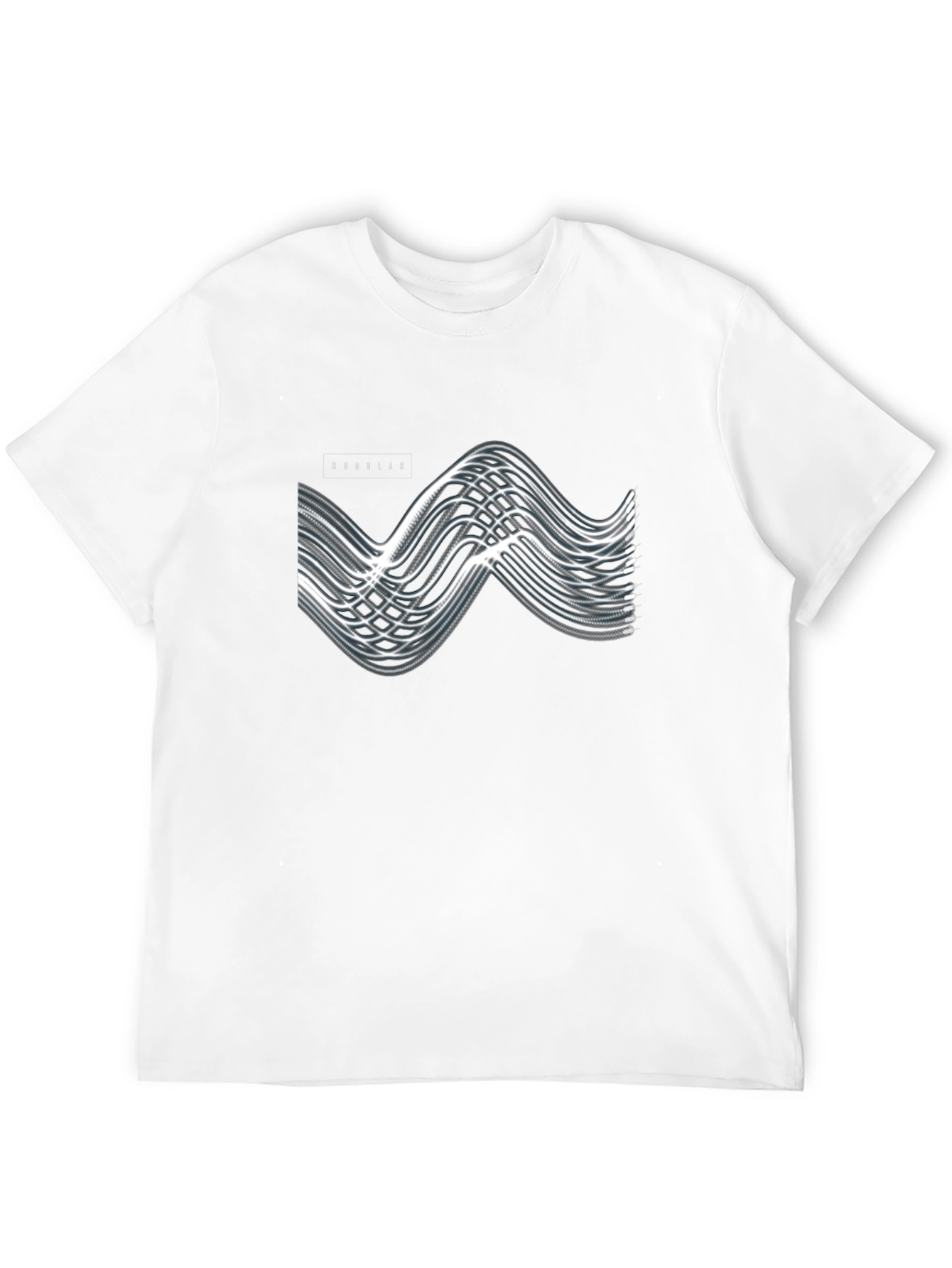 Modern Modular Graphic Black T-Shirt