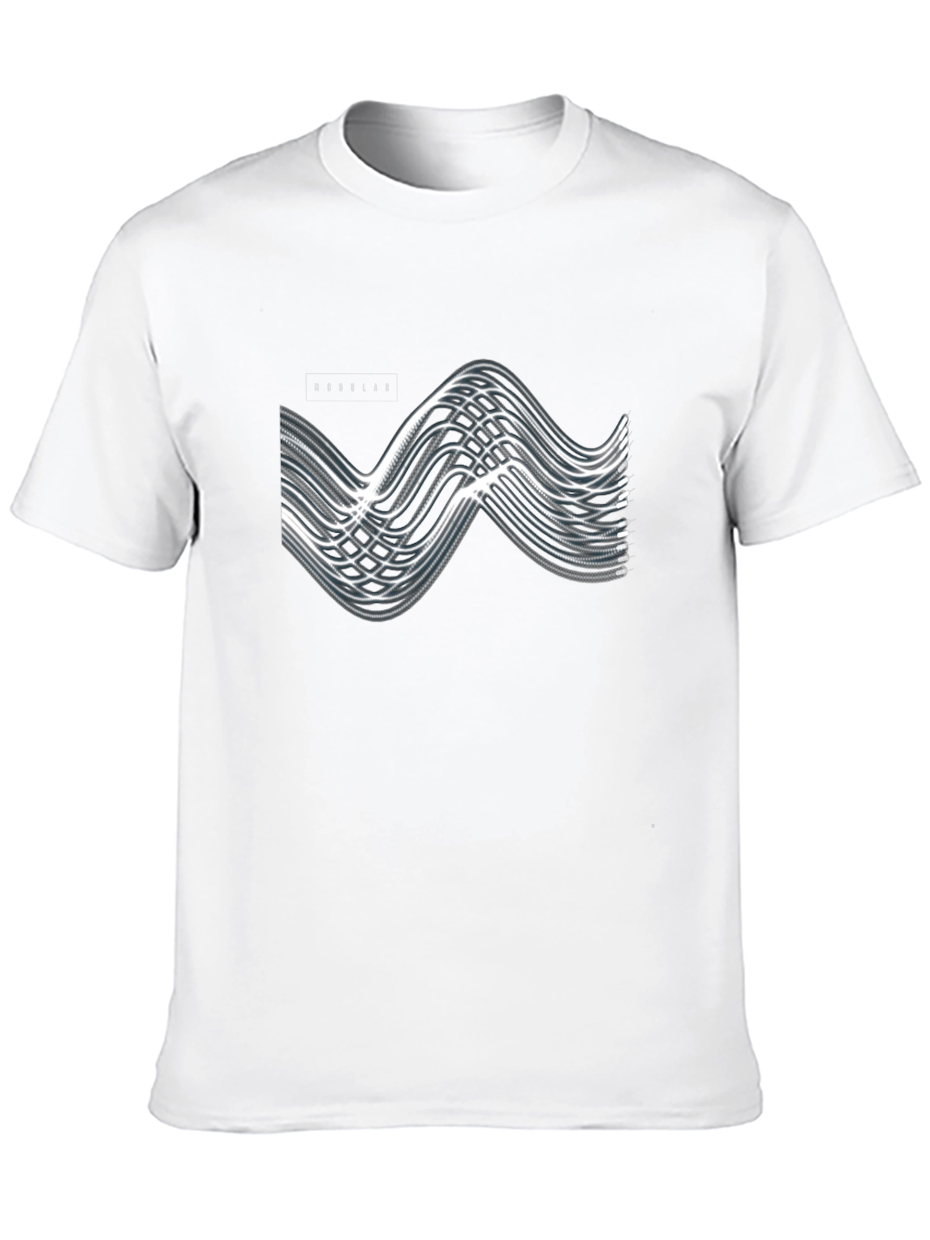 Modern Modular Graphic Black T-Shirt