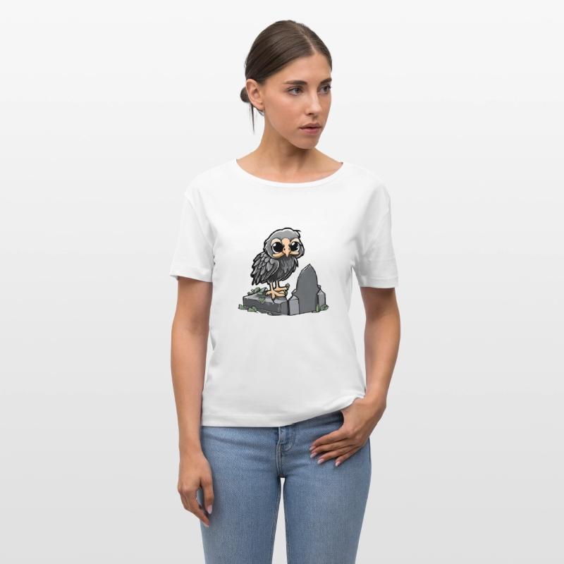 Baby Black Vulture Perched On Crumbling Headstone