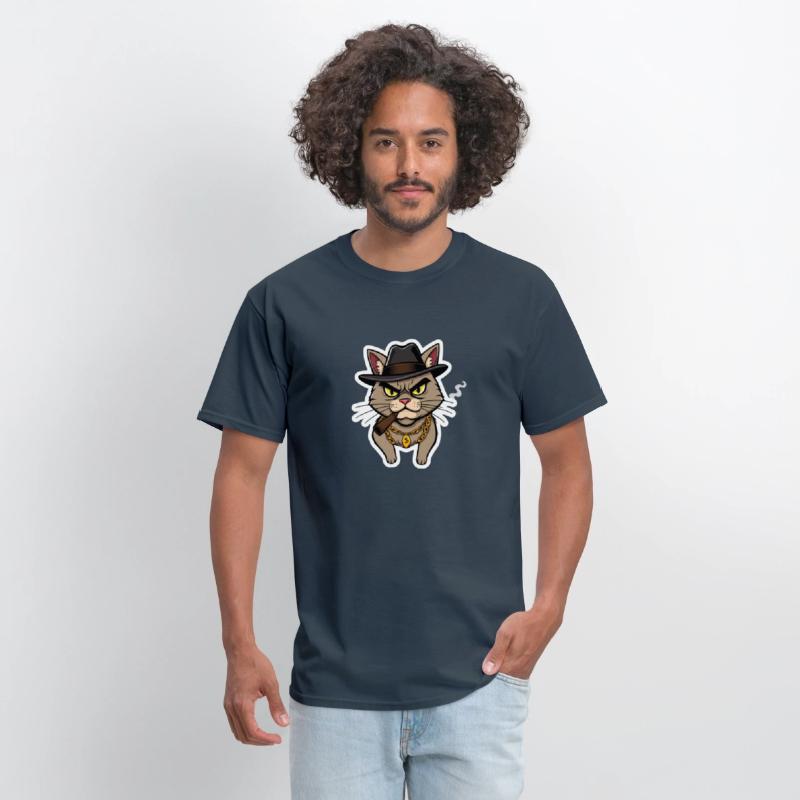 Badass Cat Gangster - Cool Kitty Mobster Art