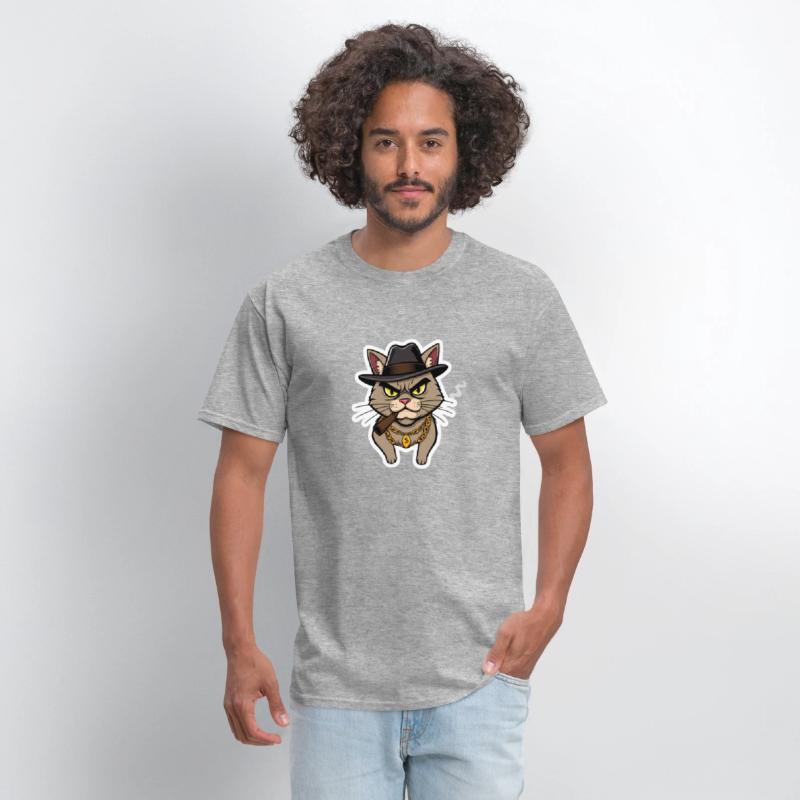 Badass Cat Gangster - Cool Kitty Mobster Art