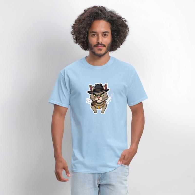 Badass Cat Gangster - Cool Kitty Mobster Art