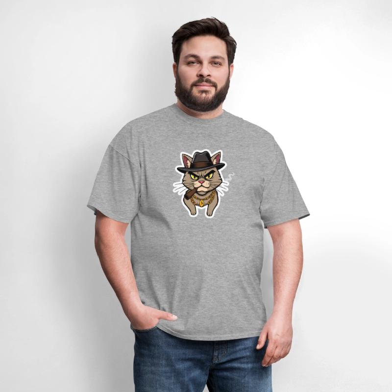 Badass Cat Gangster - Cool Kitty Mobster Art