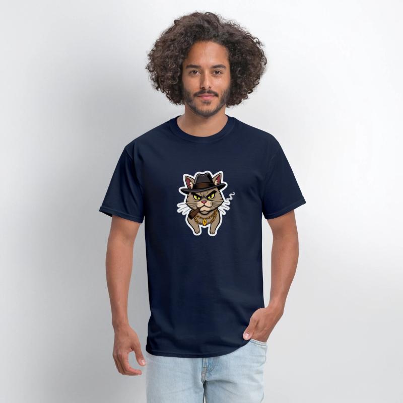 Badass Cat Gangster - Cool Kitty Mobster Art