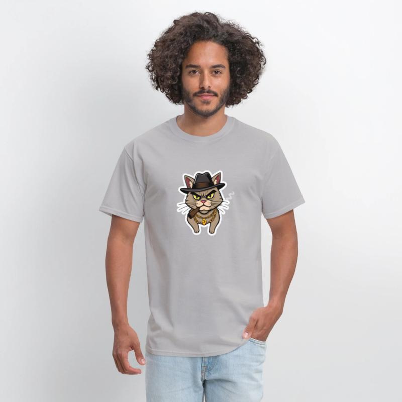 Badass Cat Gangster - Cool Kitty Mobster Art