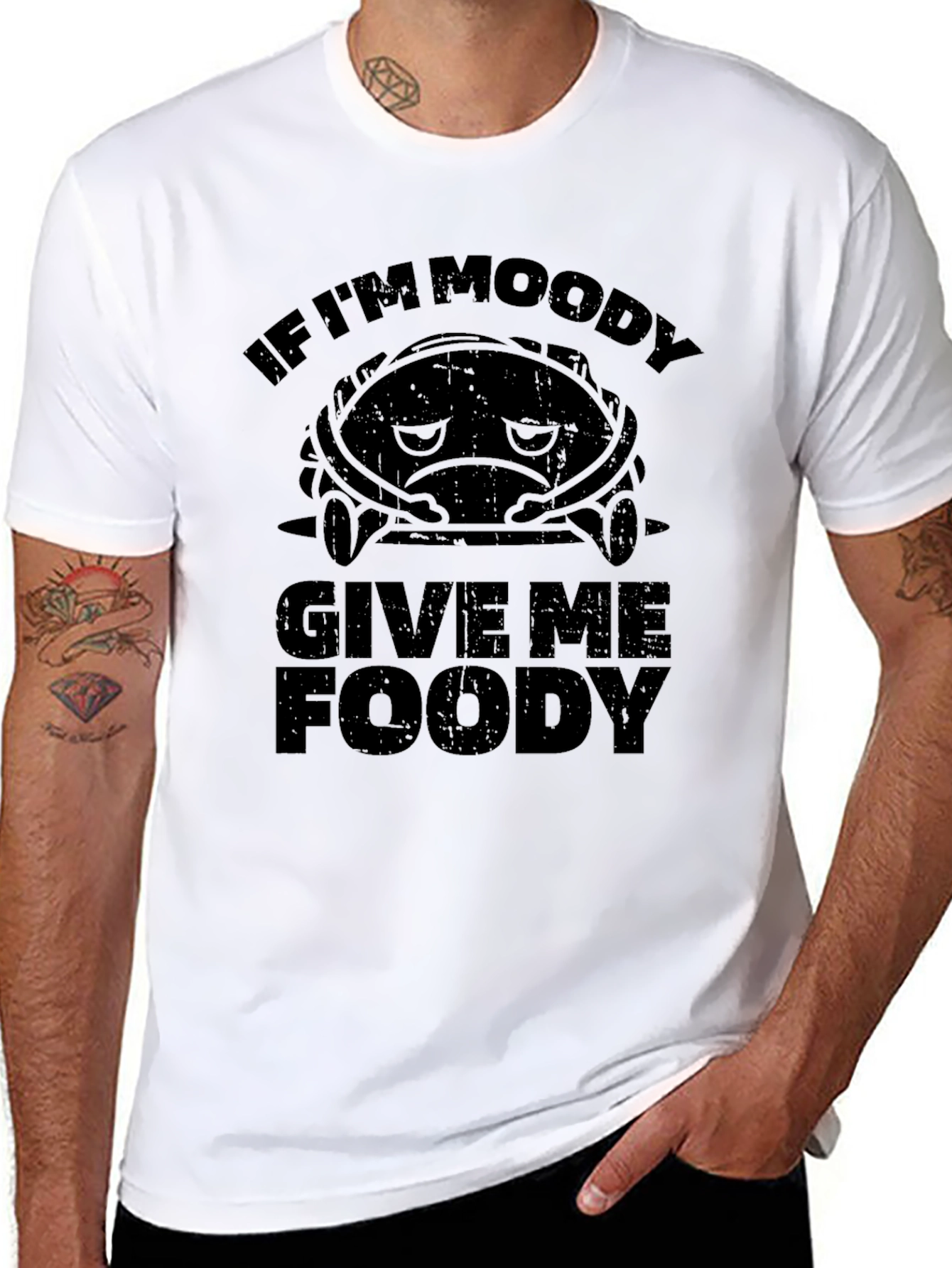 Moody Foody Black Graphic Tee