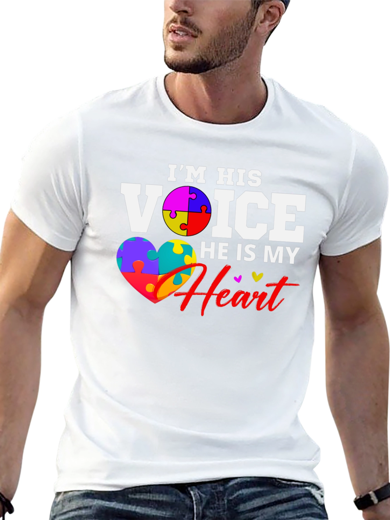 Autism Awareness Puzzle Heart T-Shirt