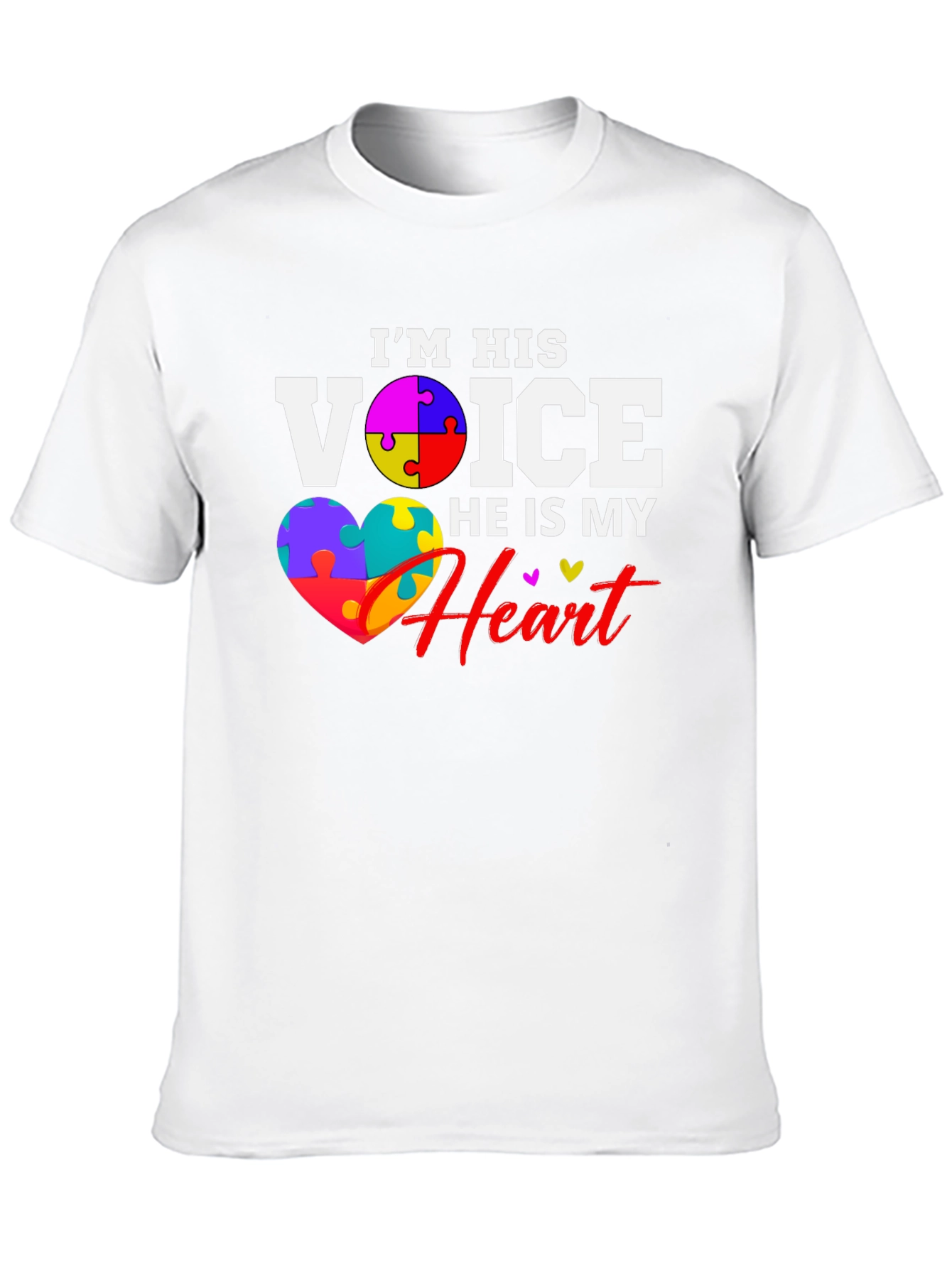 Autism Awareness Puzzle Heart T-Shirt