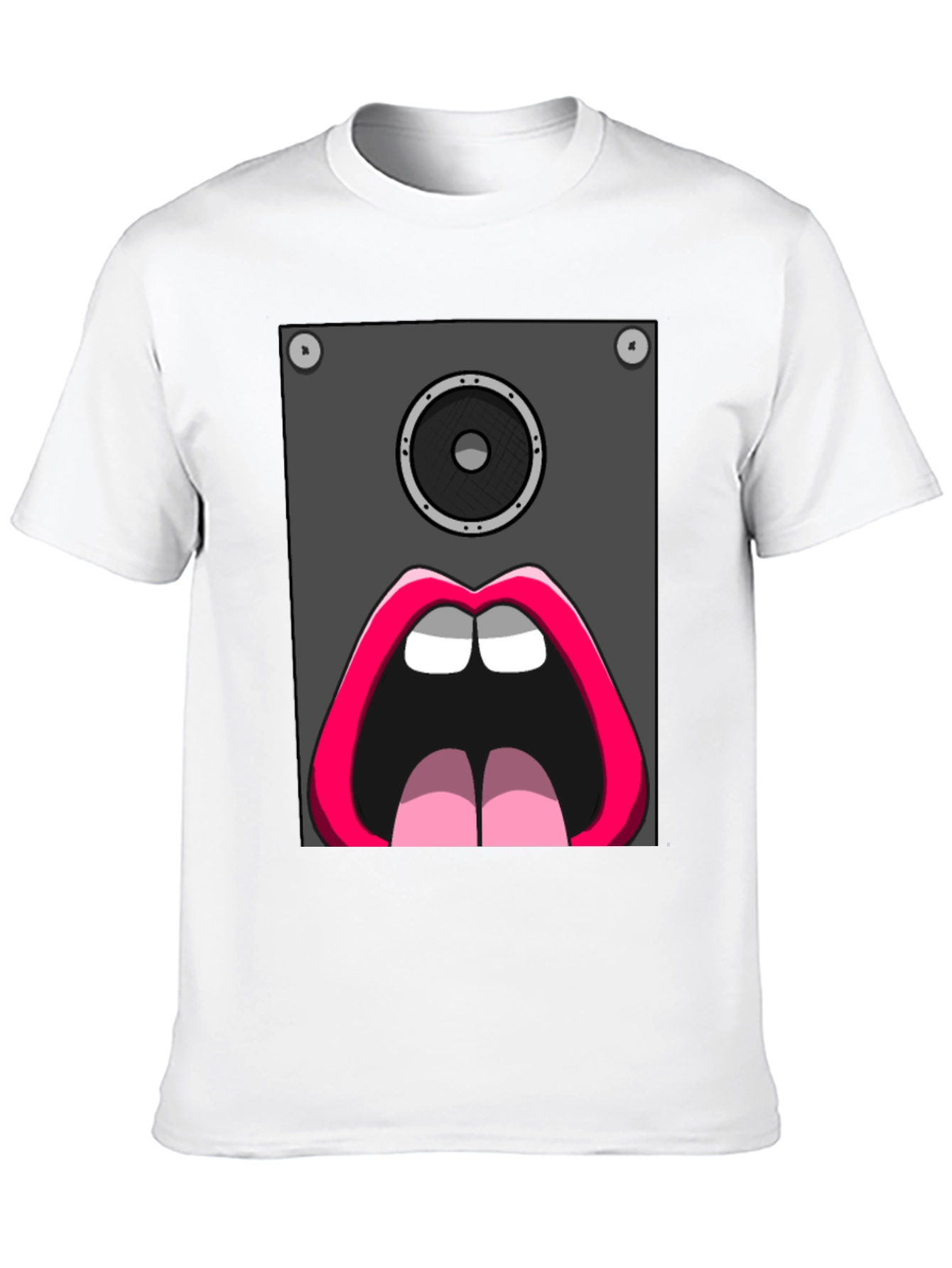 Speaker Mouth Graphic Tee - Bold & Unique
