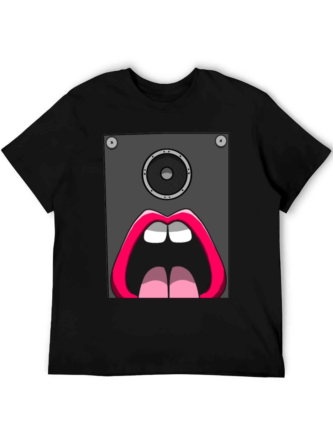 Speaker Mouth Graphic Tee - Bold & Unique