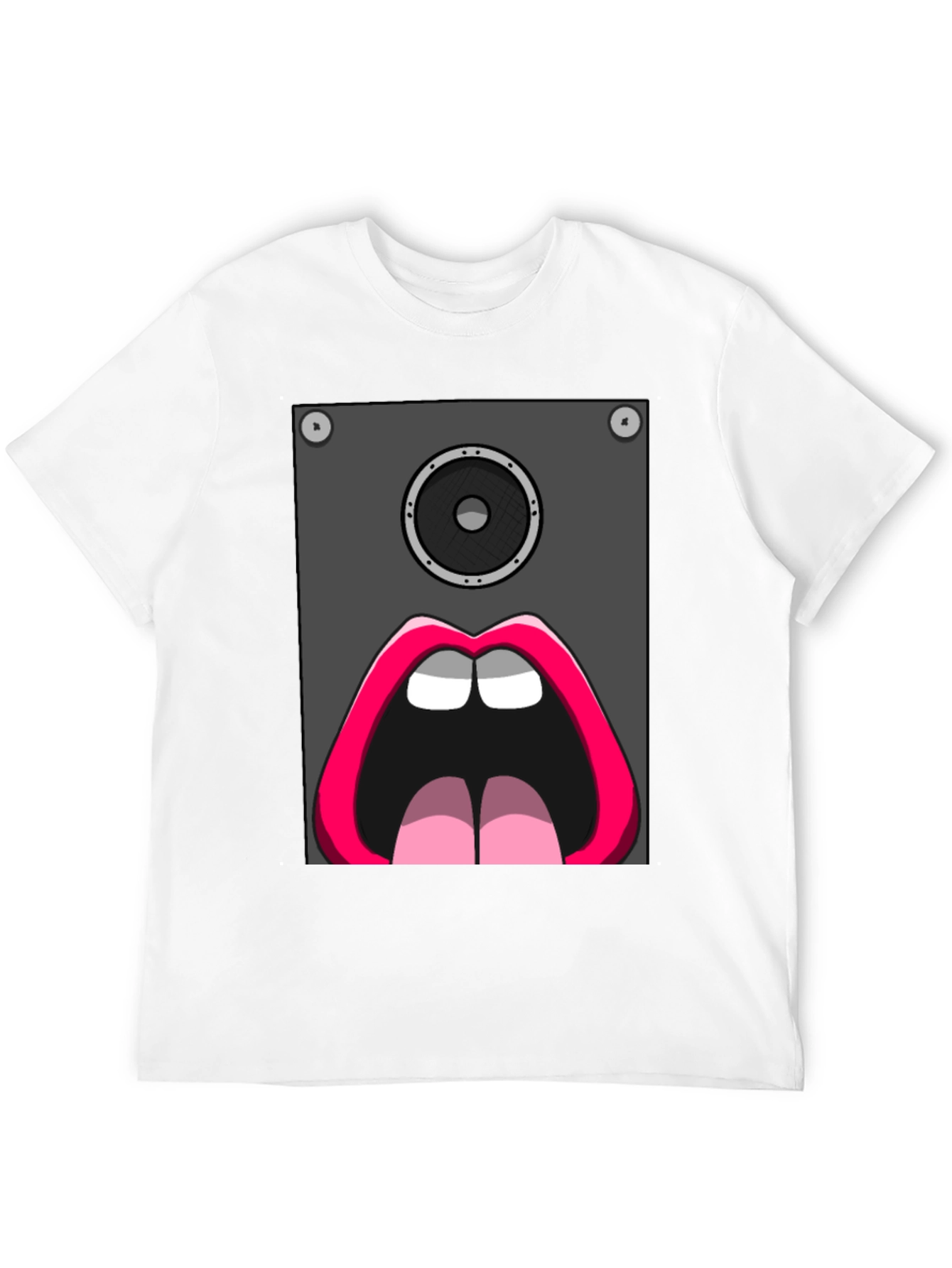 Speaker Mouth Graphic Tee - Bold & Unique