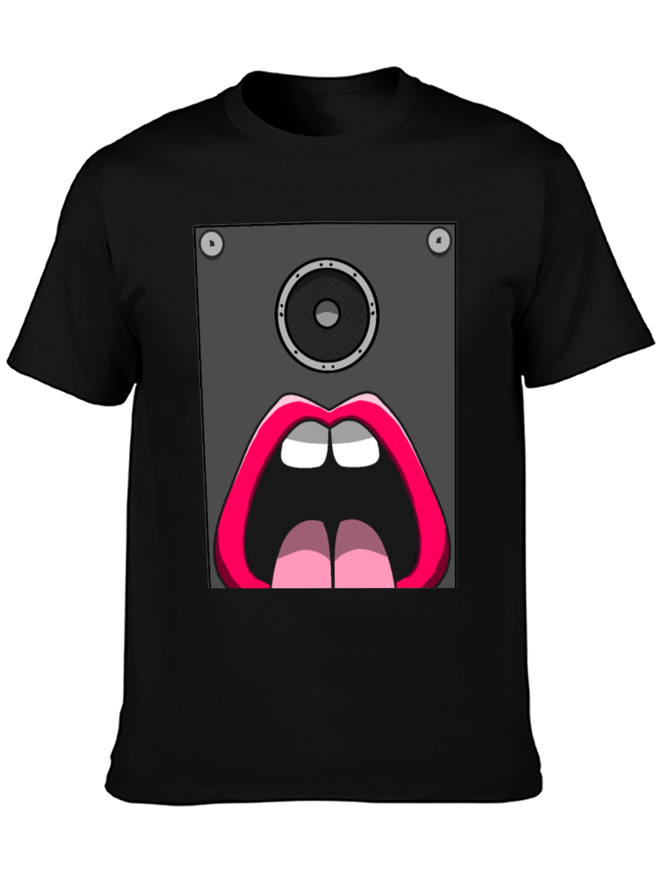 Speaker Mouth Graphic Tee - Bold & Unique