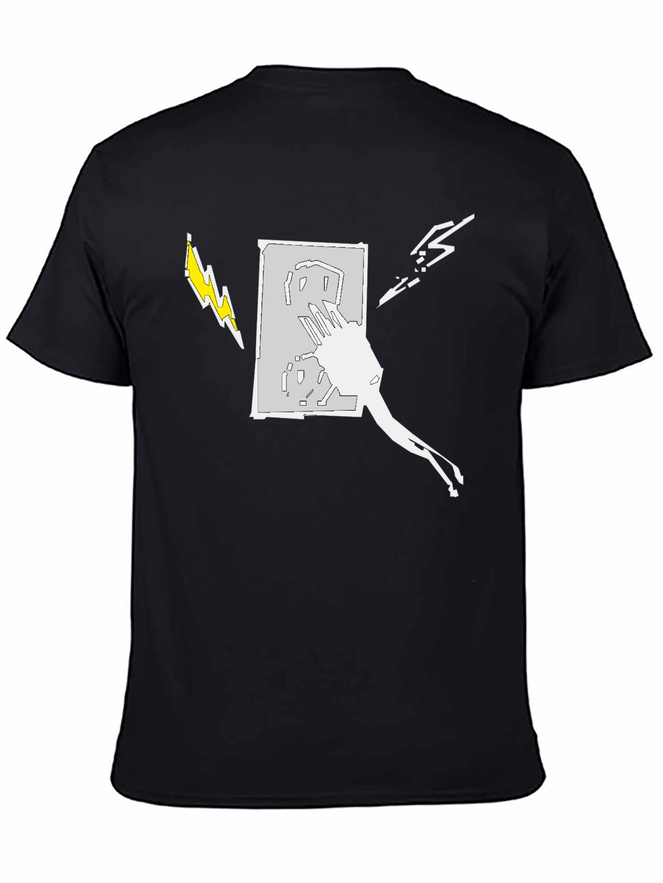 Electric Art Mens Black T-Shirt