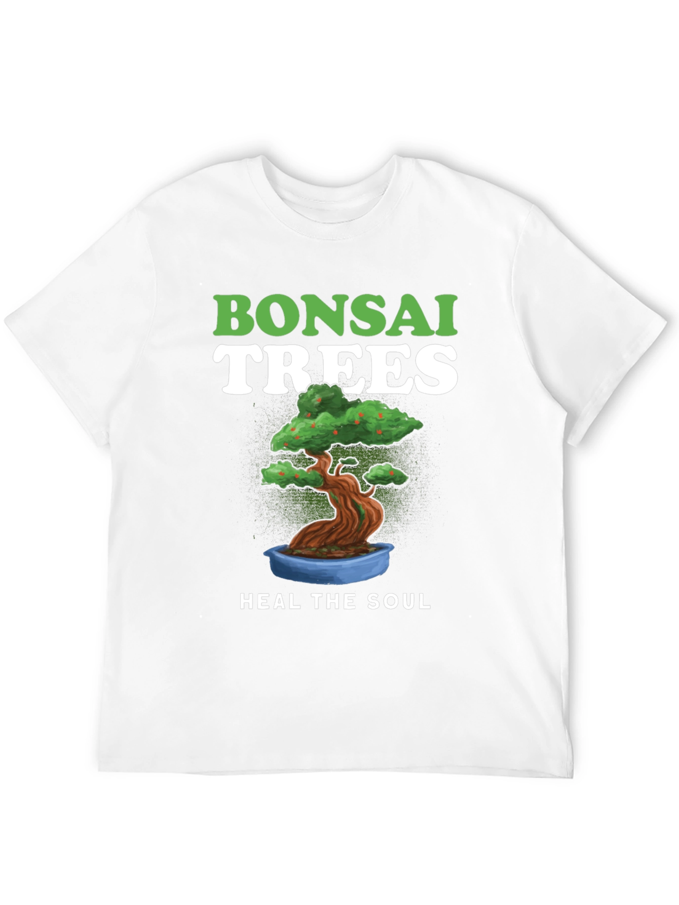Bonsai Trees Heal The Soul Black T-Shirt