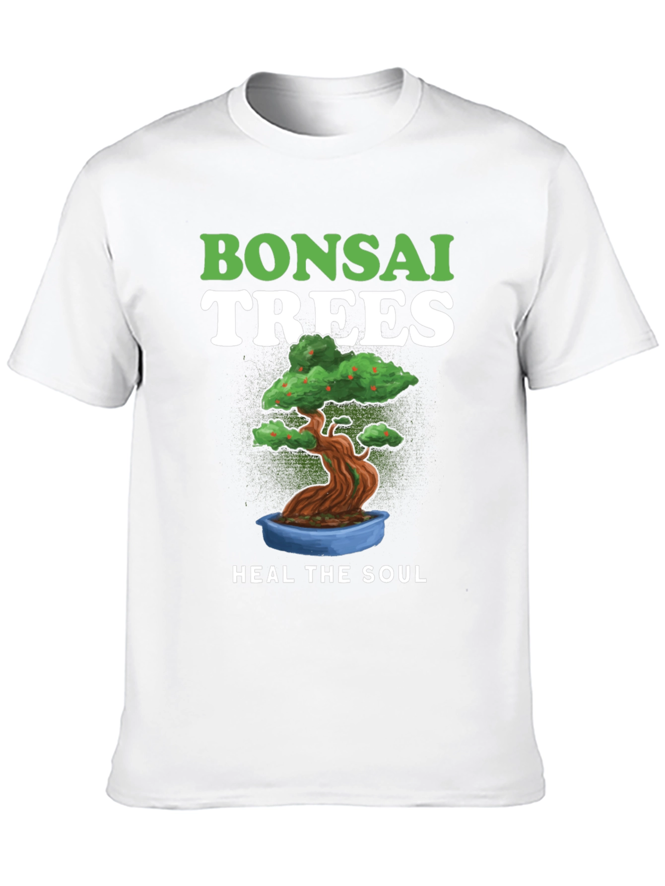 Bonsai Trees Heal The Soul Black T-Shirt
