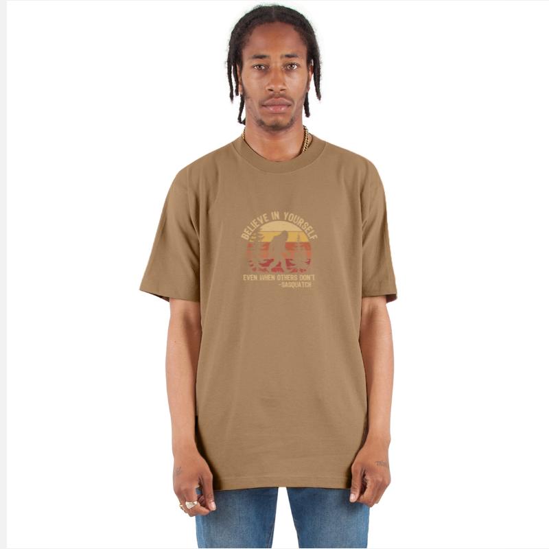 Believe in Yourself Bigfoot Motivational Retro