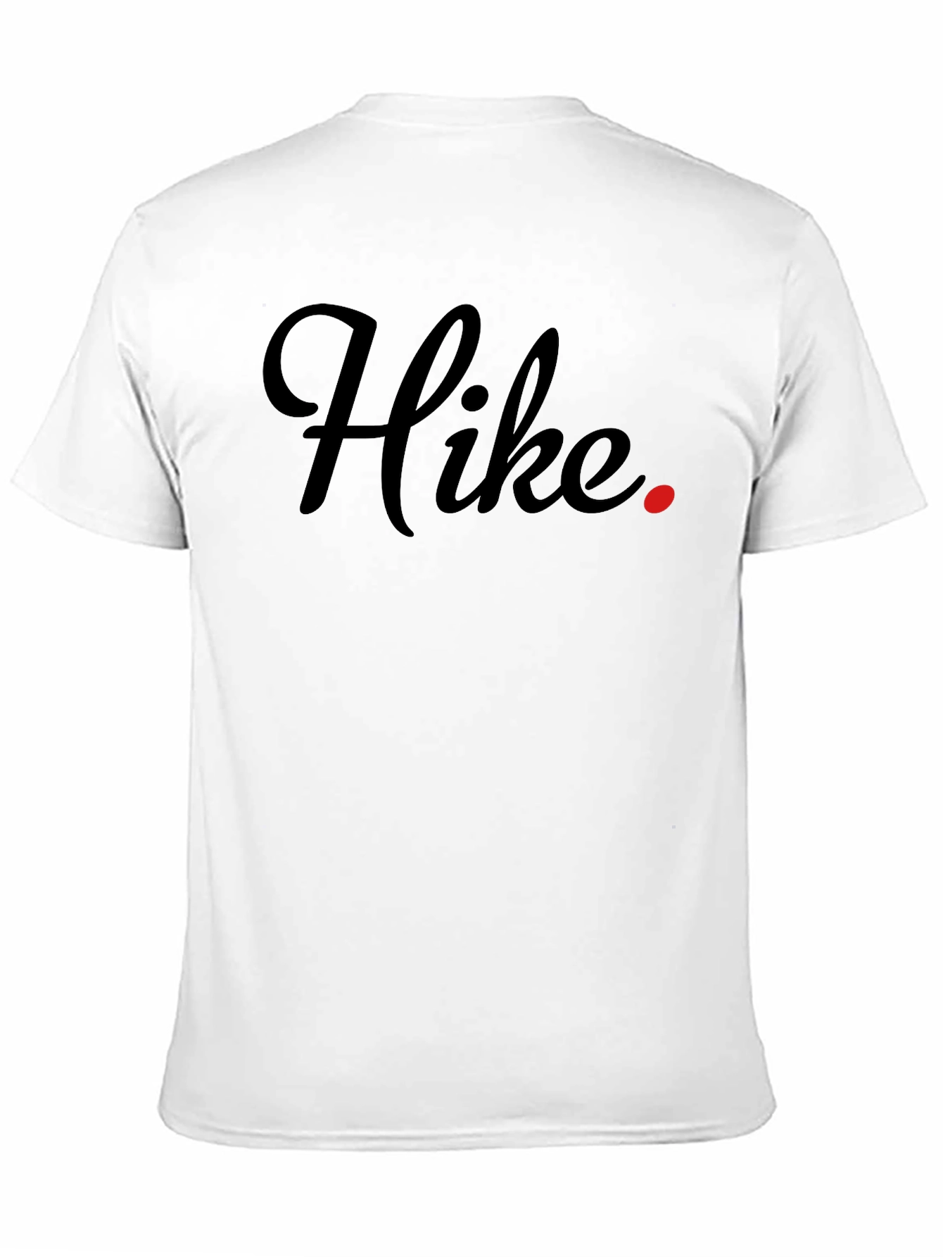 Hike Graphic Tee - Black Crew Neck Casual Shirt