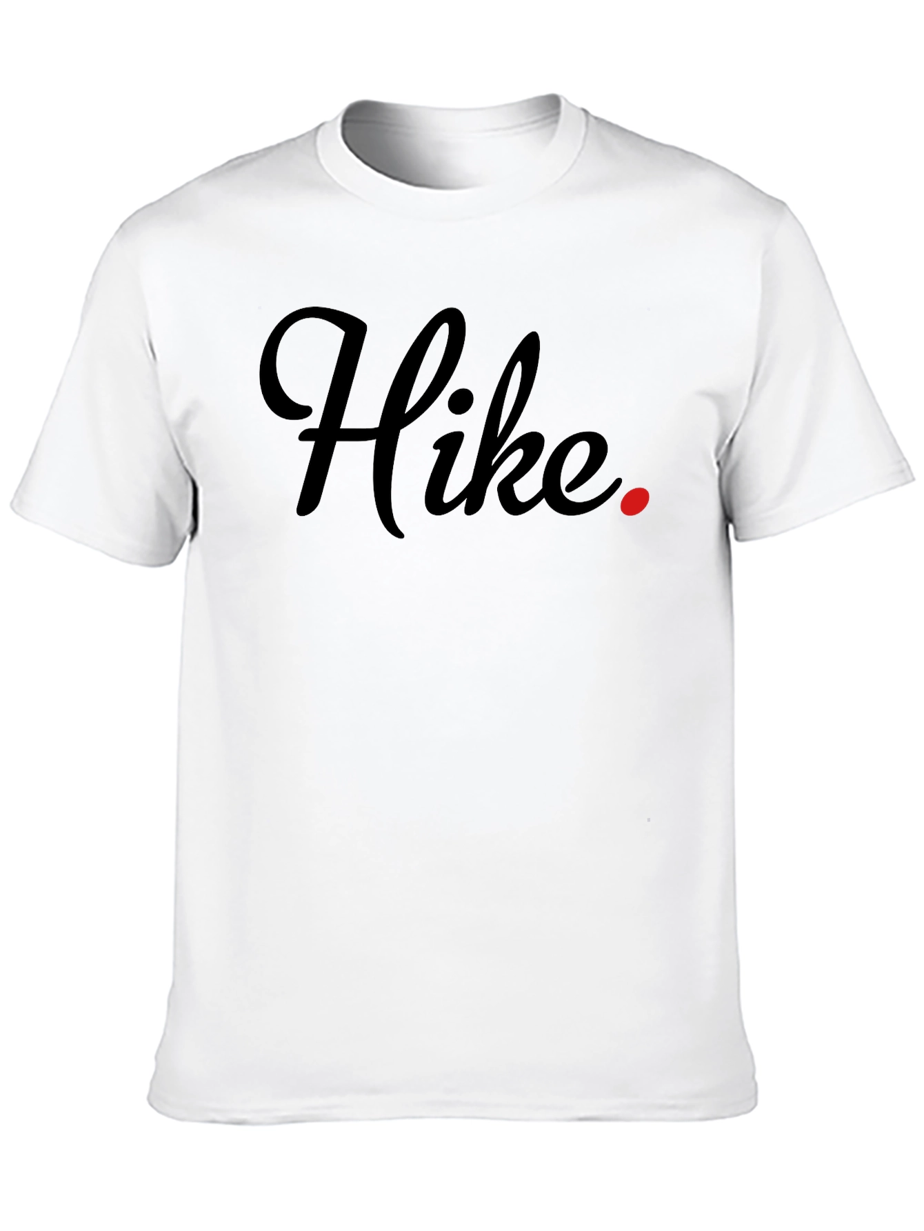 Hike Graphic Tee - Black Crew Neck Casual Shirt