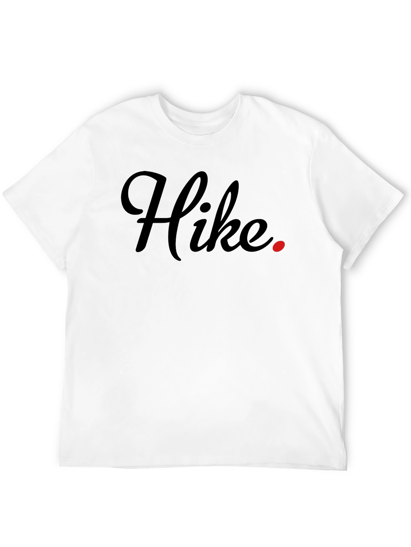 Hike Graphic Tee - Black Crew Neck Casual Shirt