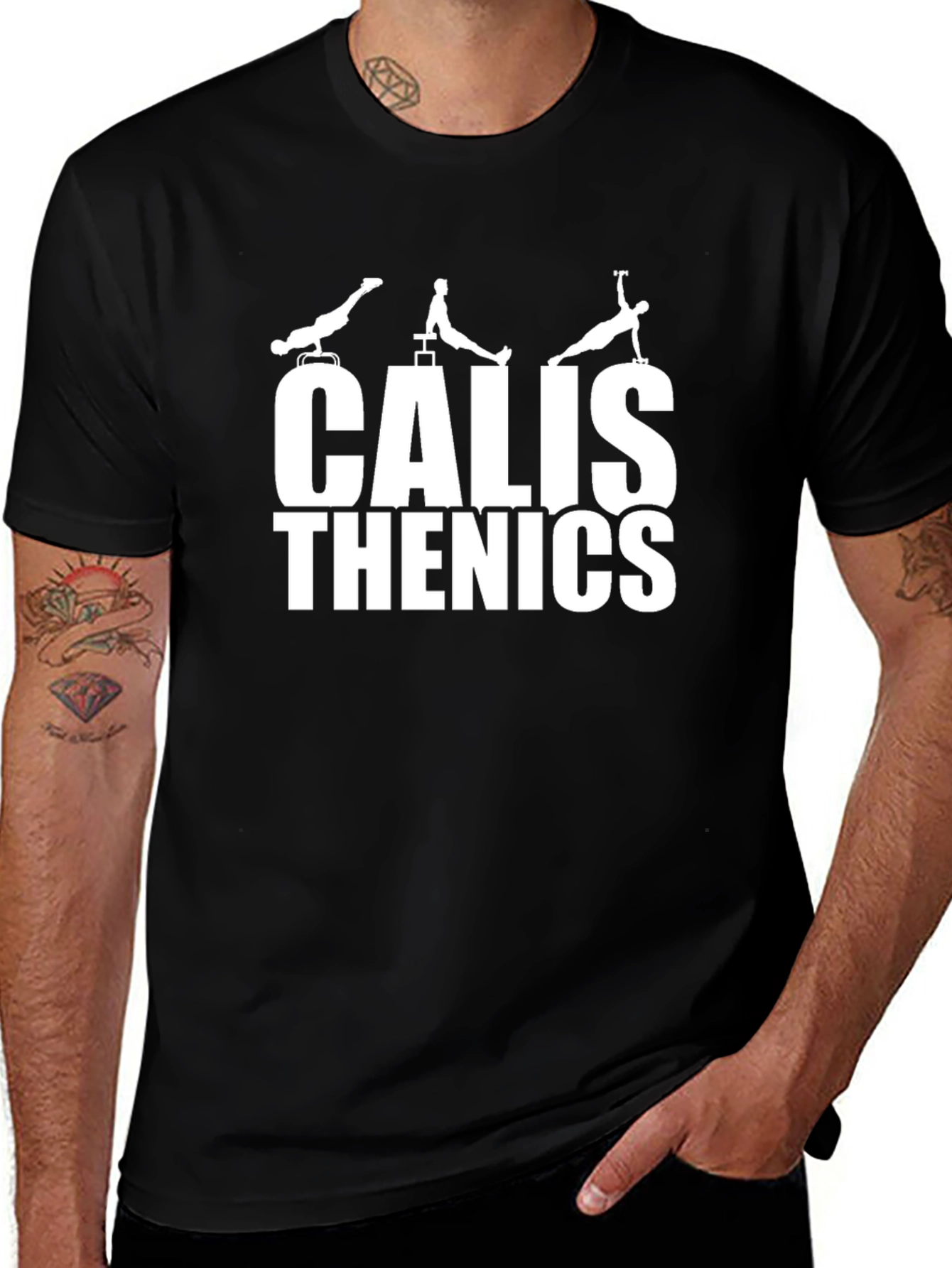 Calisthenics Black Graphic T-Shirt