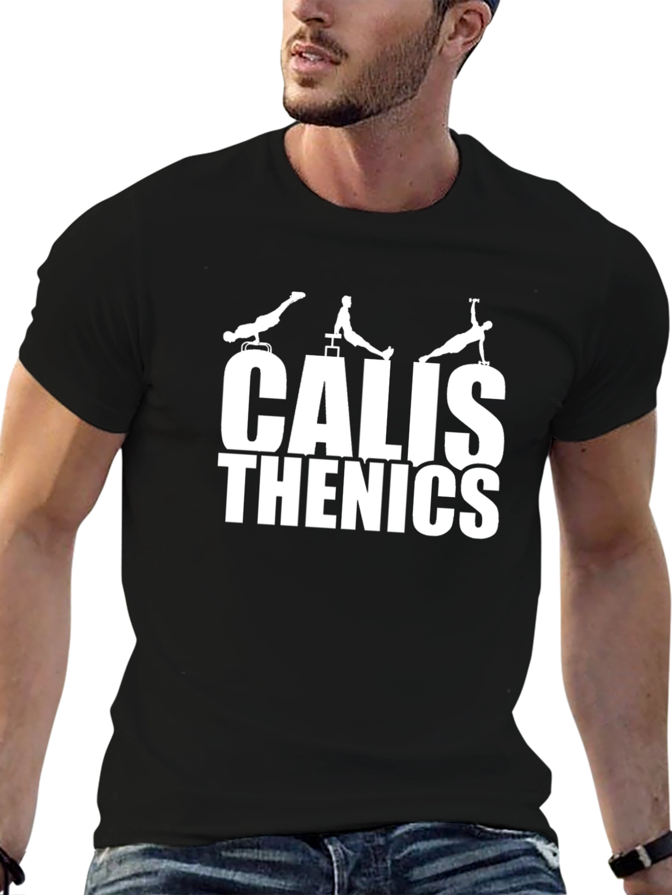 Calisthenics Black Graphic T-Shirt