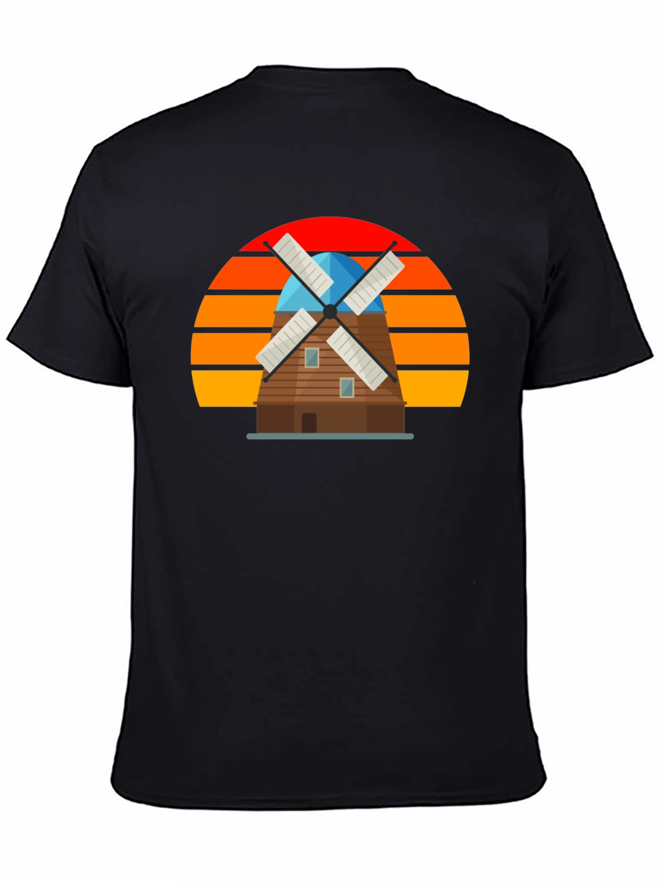 Retro Windmill Graphic T-Shirt