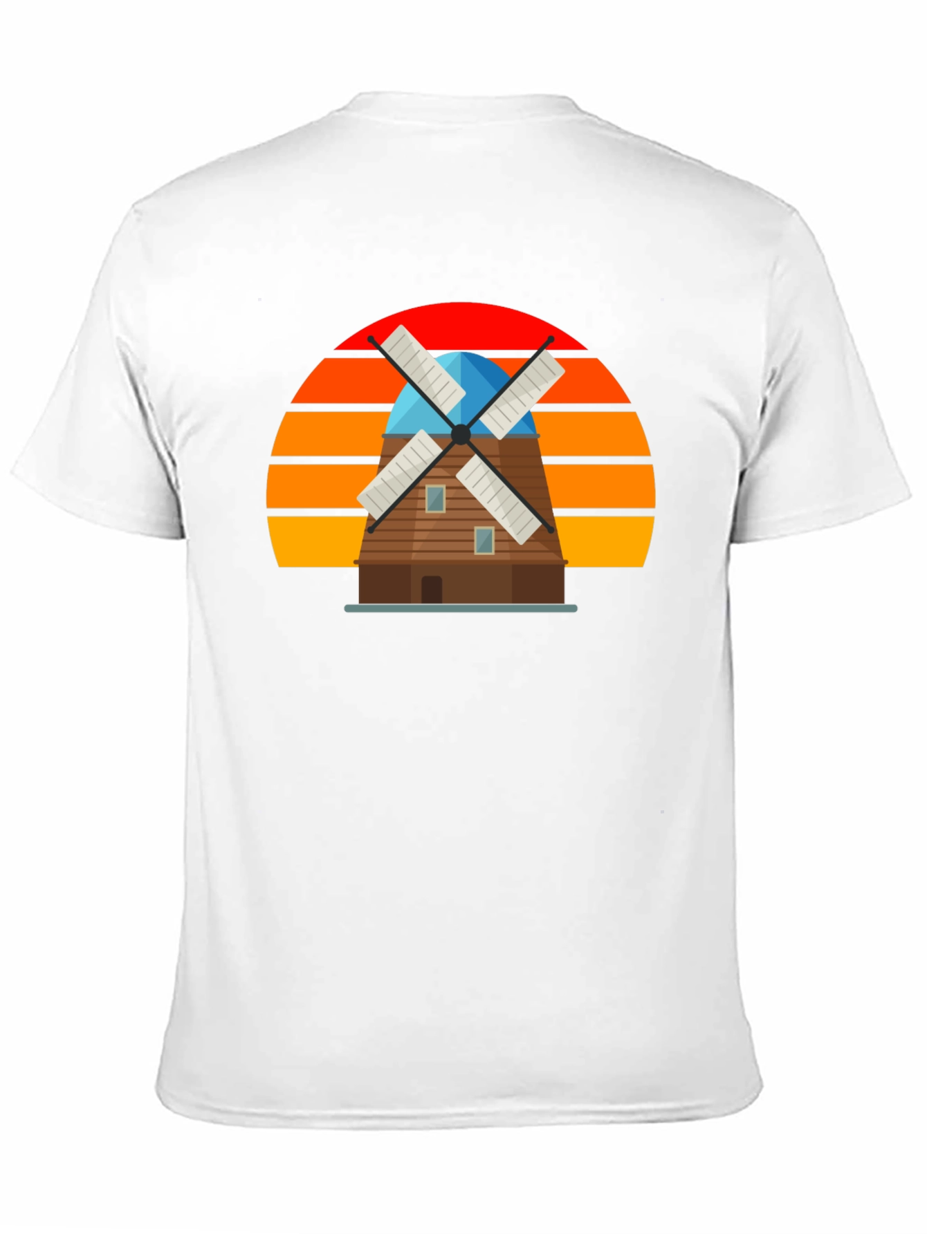 Retro Windmill Graphic T-Shirt
