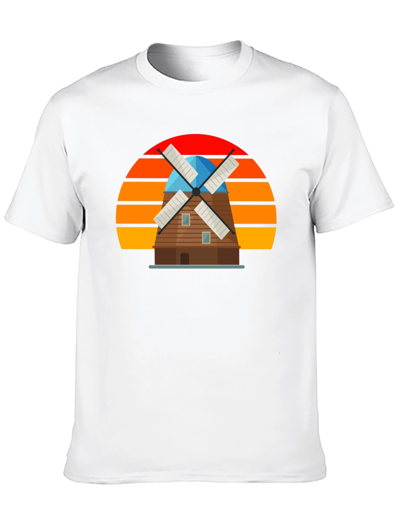 Retro Windmill Graphic T-Shirt