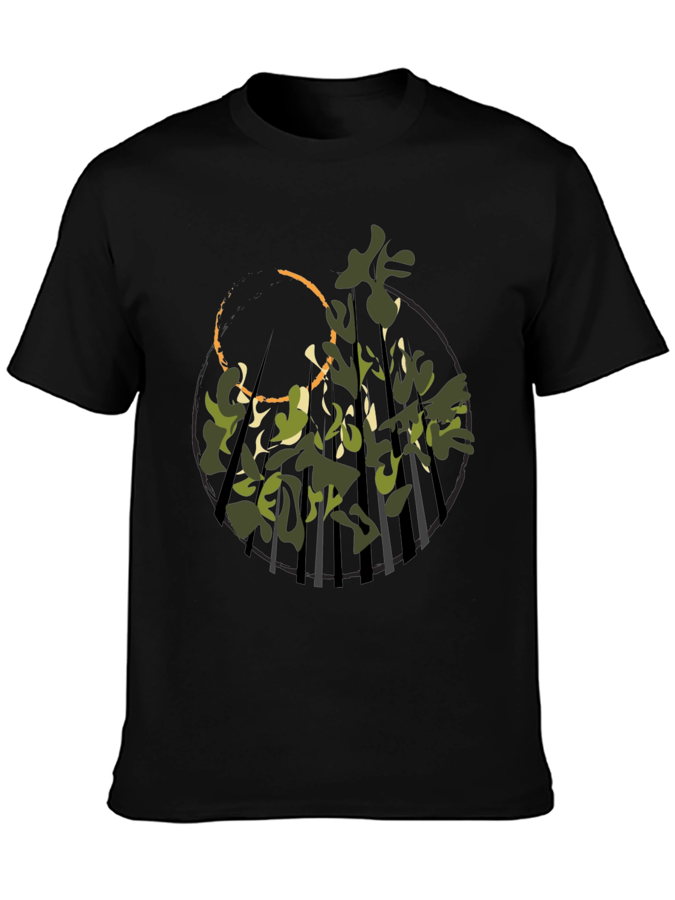 Nature Camo Graphic Tee - Modern Streetwear