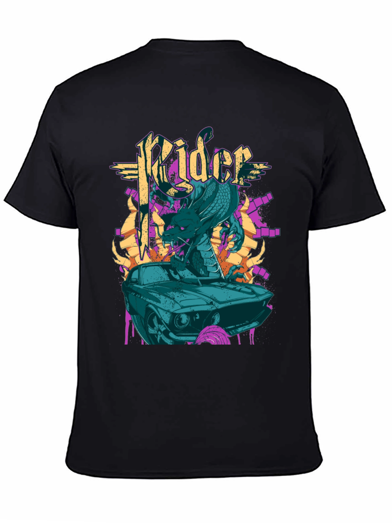 Rider Cobra Graphic Tee - Black