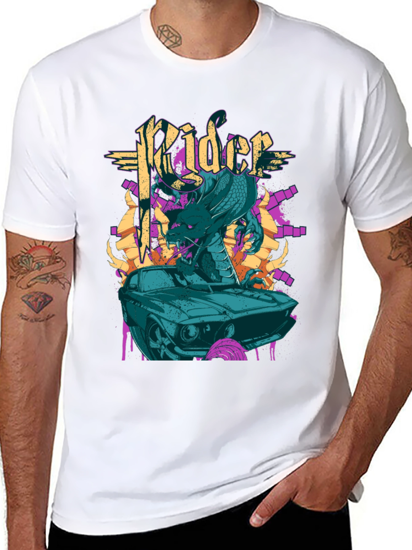 Rider Cobra Graphic Tee - Black