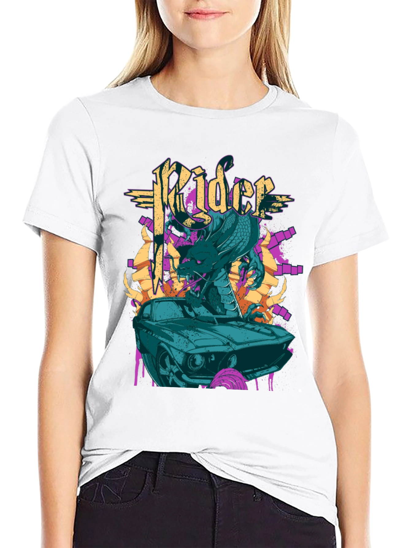 Rider Cobra Graphic Tee - Black