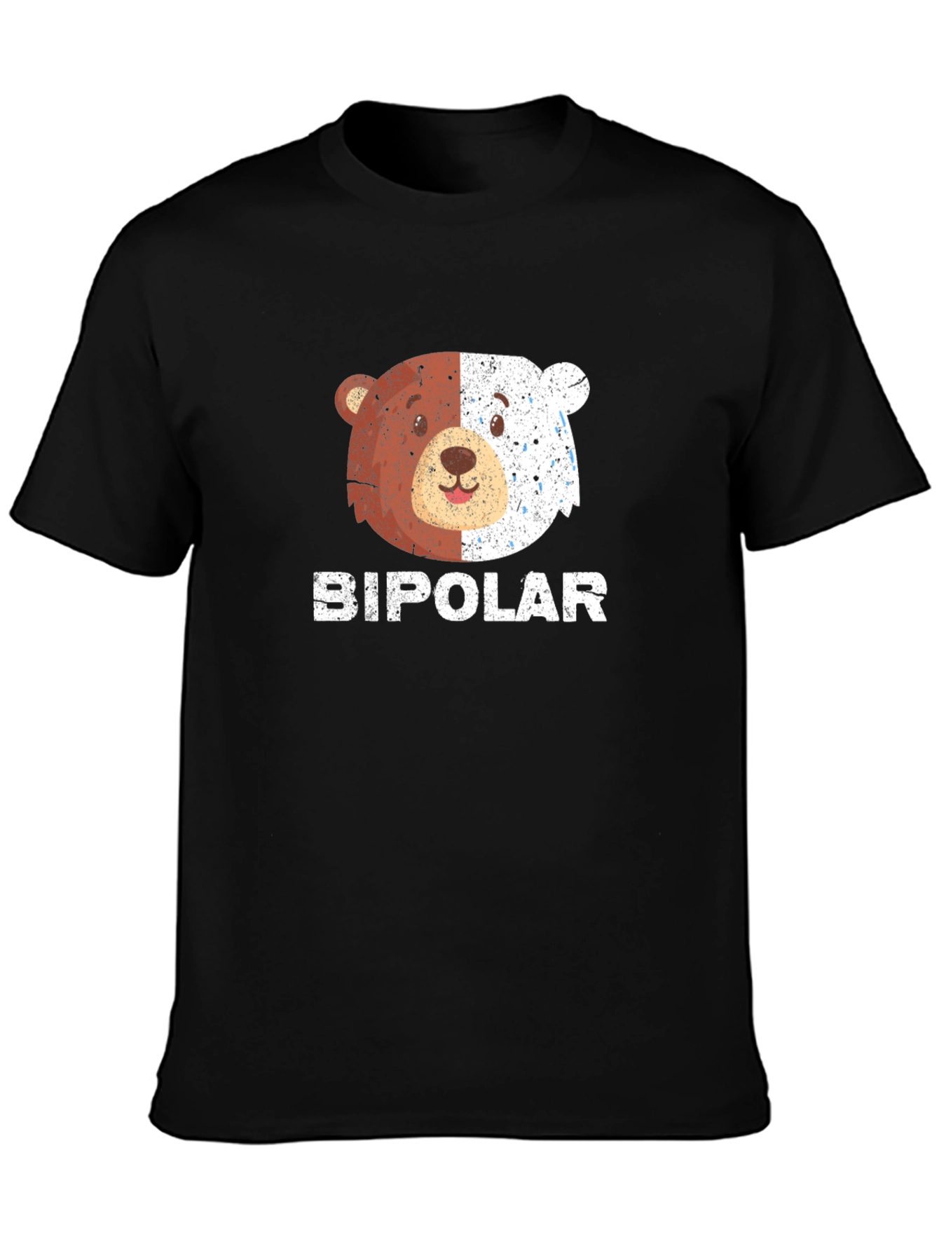Bipolar Bear Graphic T-Shirt Funny Humor Tee