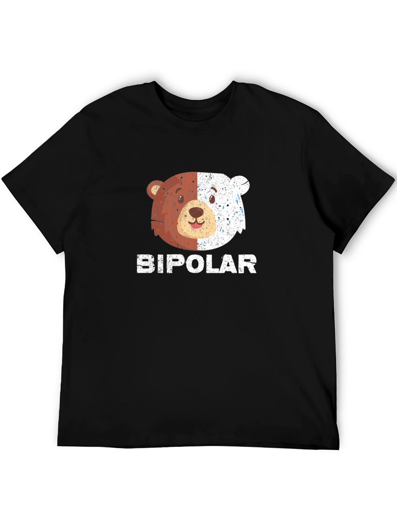 Bipolar Bear Graphic T-Shirt Funny Humor Tee