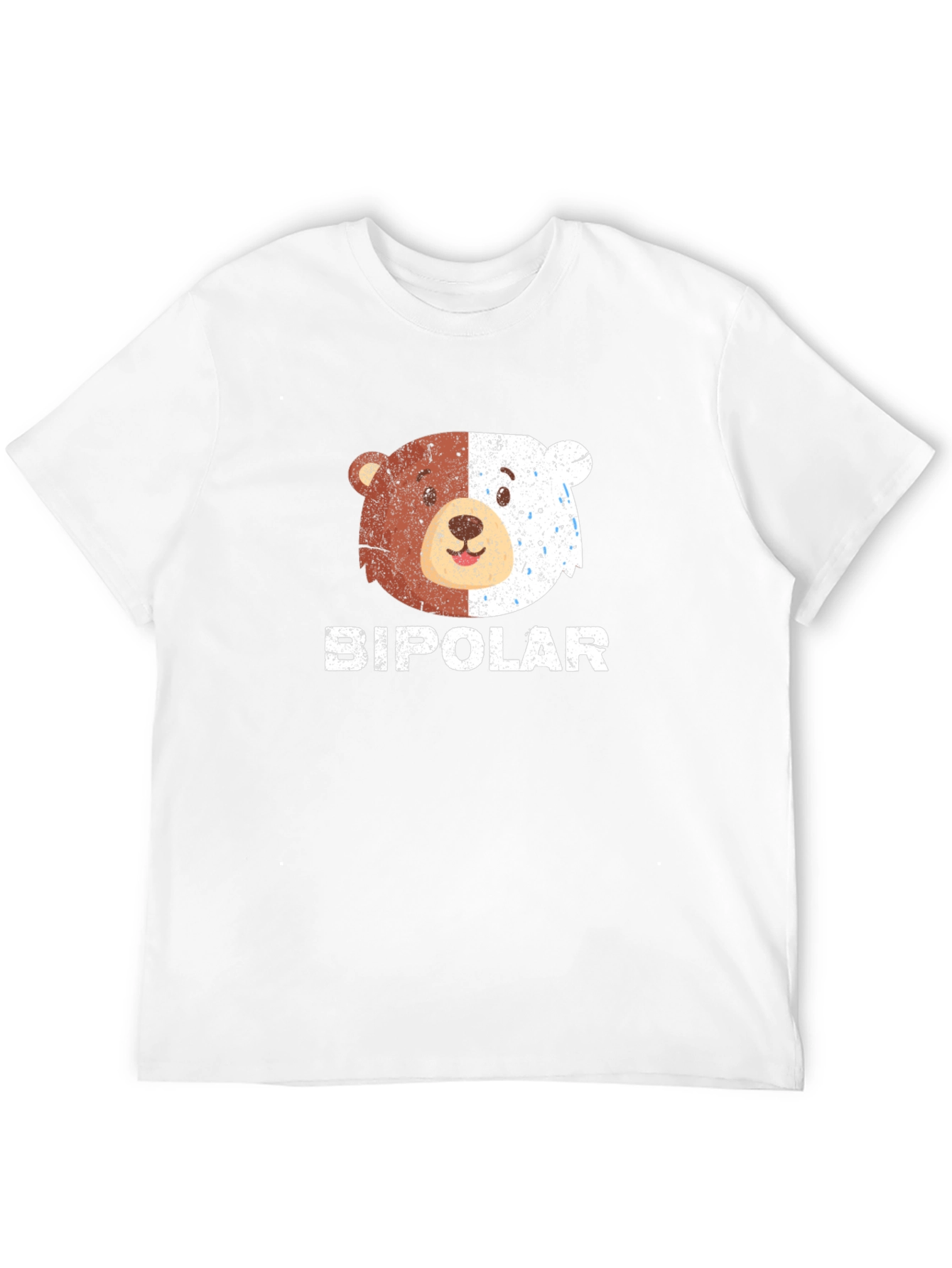 Bipolar Bear Graphic T-Shirt Funny Humor Tee