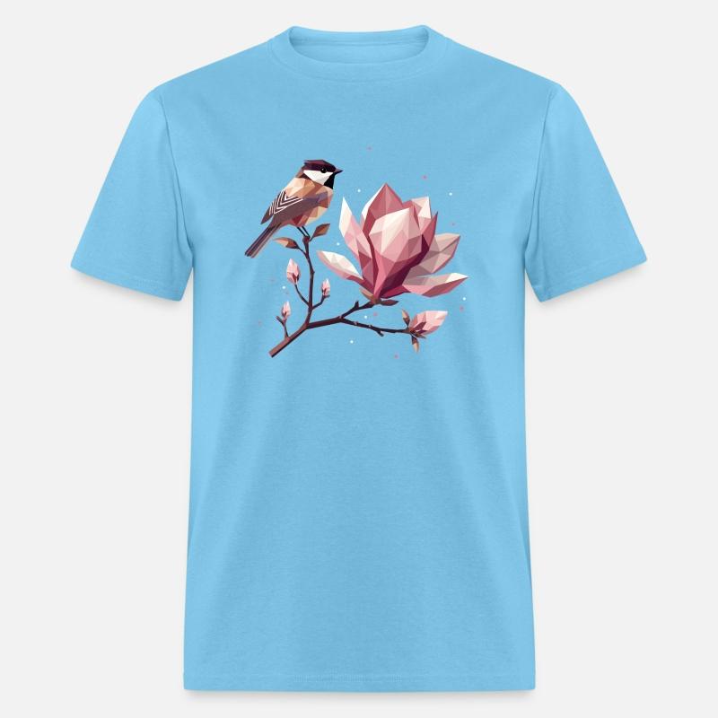 Bird on a Magnolia Branch – Harmonious Composition