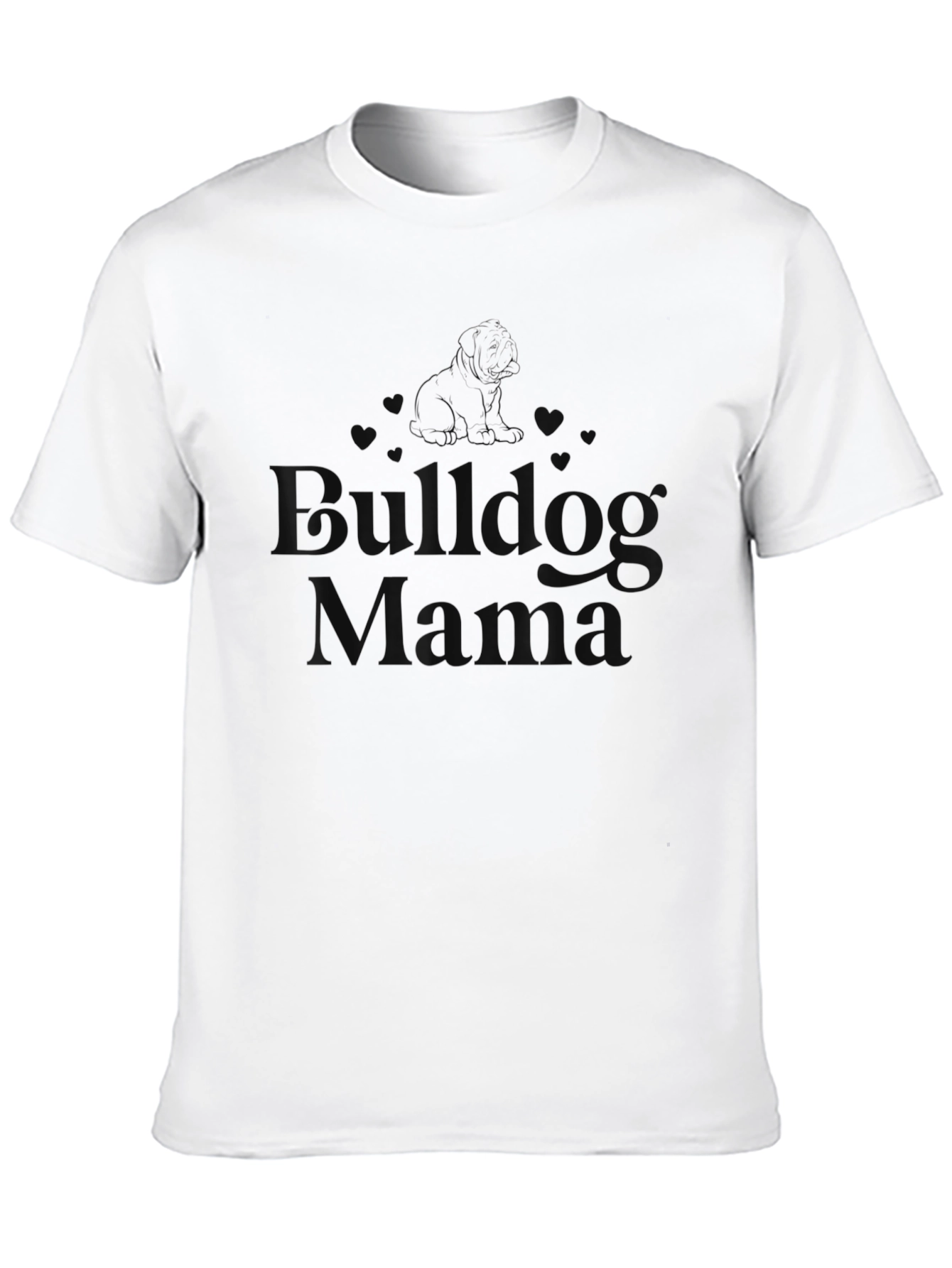 Bulldog Mama Black T-Shirt