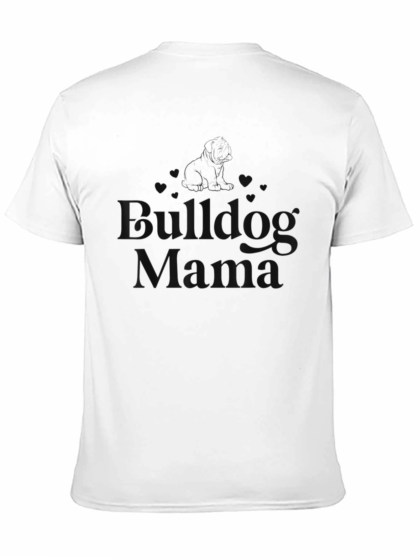 Bulldog Mama Black T-Shirt