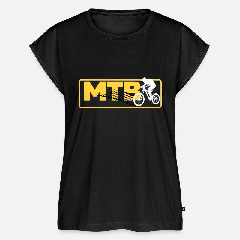 Black and Yellow Mountain Bike T Shirt