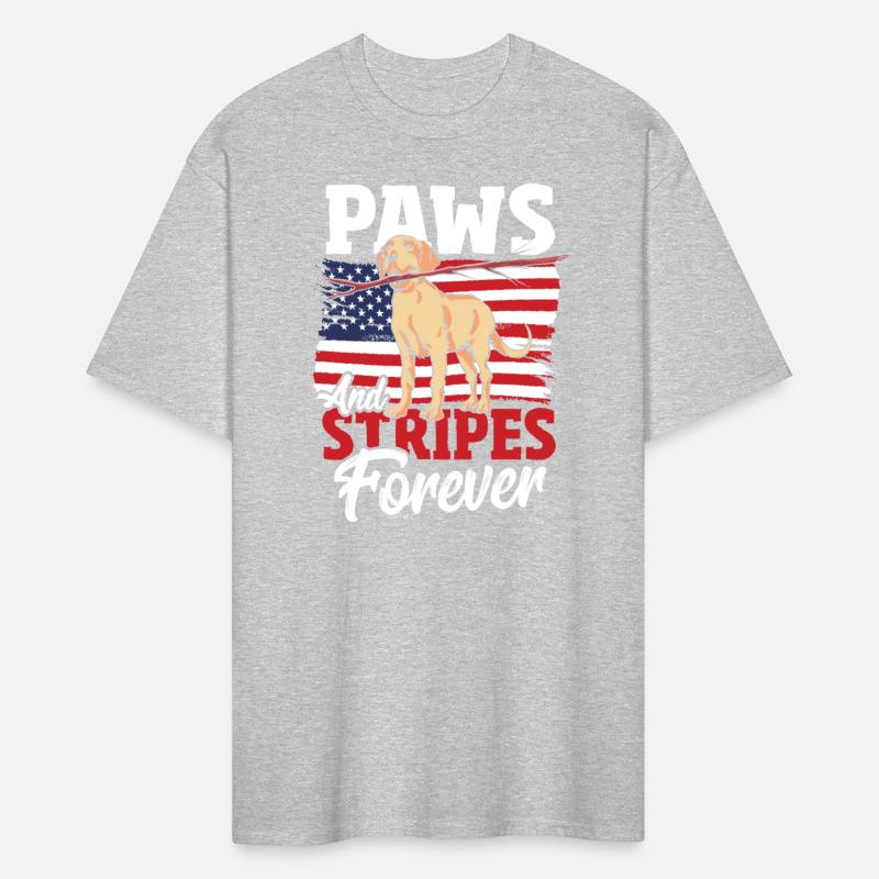 Black Lab Dog Holding July 4th Patriotic USA Flag