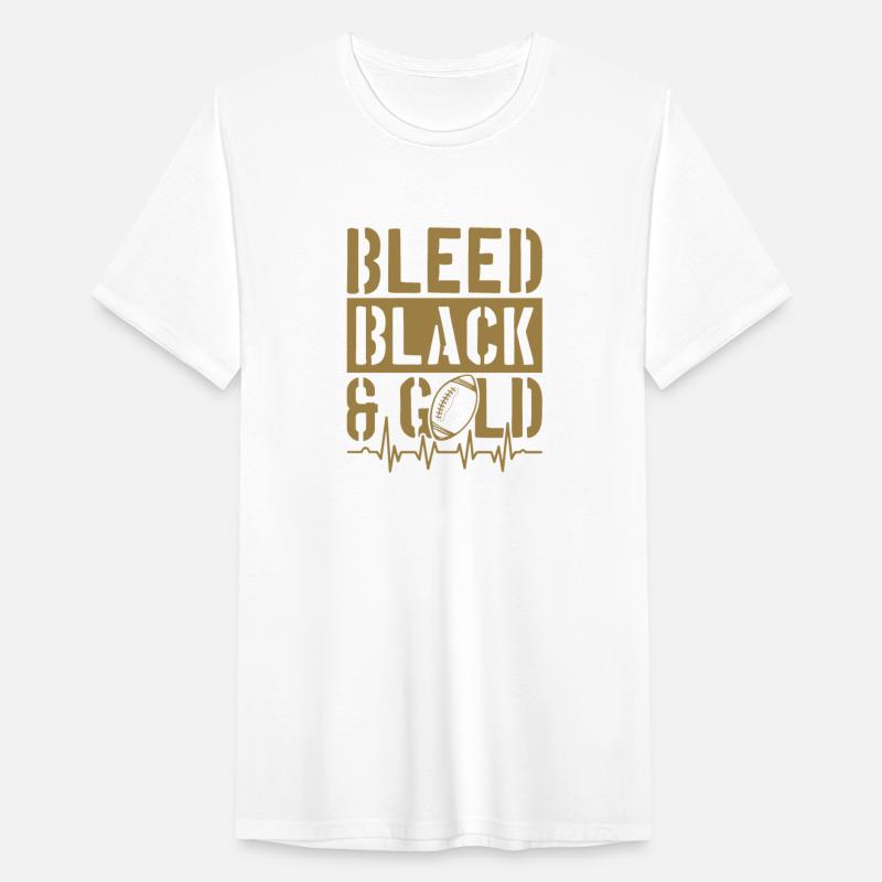 Bleed Black and Gold Group School Football Sports